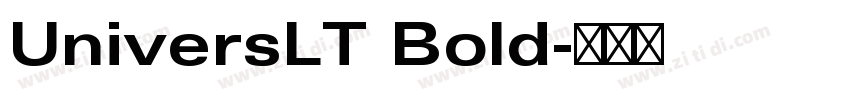 UniversLT Bold字体转换